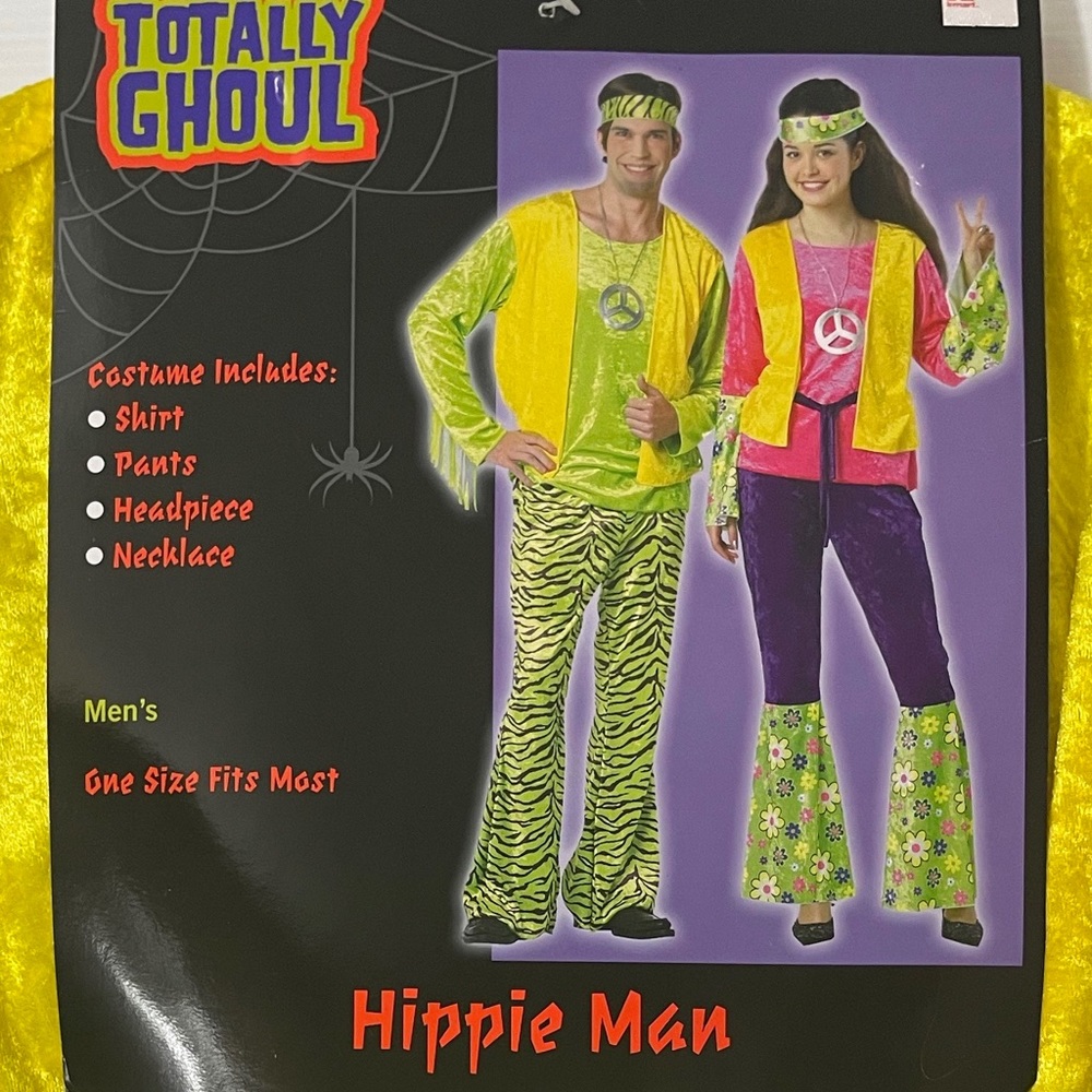 Hippie Costume 60s 70s 80s Halloween Costume Retro Boho Gypsy Mens Womens Unisex